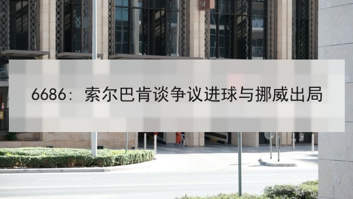 6686: 索尔巴肯谈争议进球与挪威出局